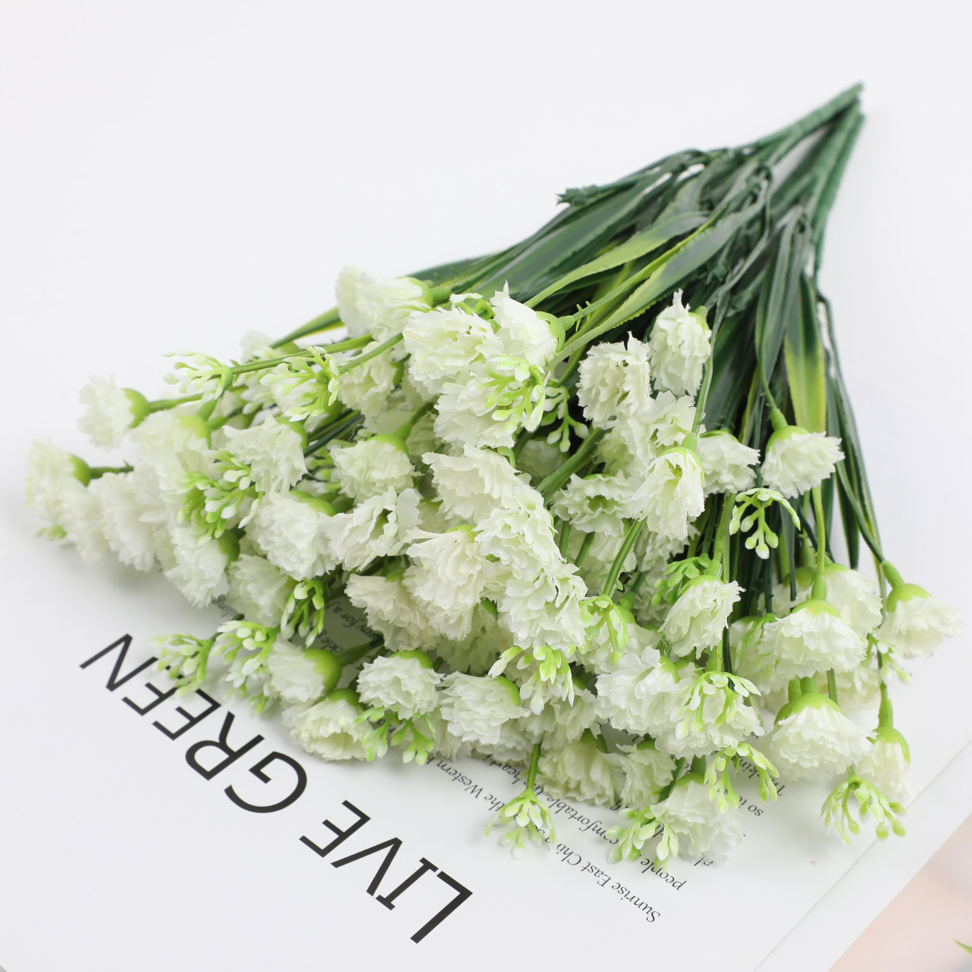 仿真花康乃馨牵牛花家居户外园林装饰摆件婚礼用花人造花批发详情5