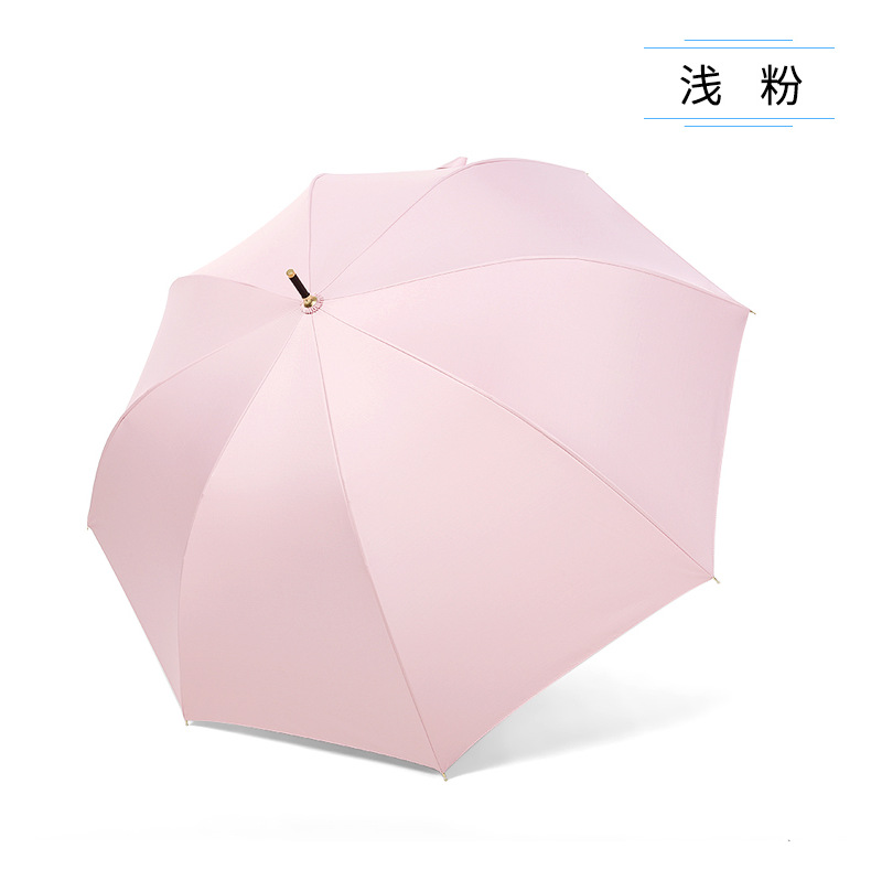 日系小清新8骨黑胶直杆伞长柄雨伞伞简约广告伞复古男女广告雨伞详情29