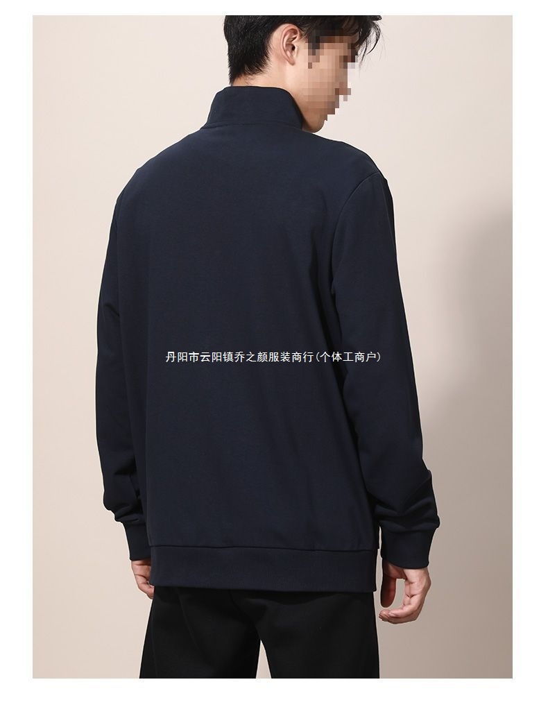 中国乔丹外套男装秋季新款立领开衫舒适潮流宽松休闲长袖运动服男详情17