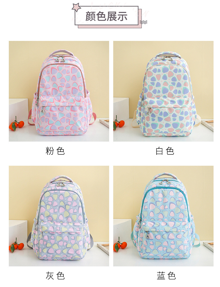 Wholesale of lightweight schoolbags for girls in primary and secondary schools, large-capacity bags for students in grades 3 to 6 on campus, and backpacks for girls pic 6