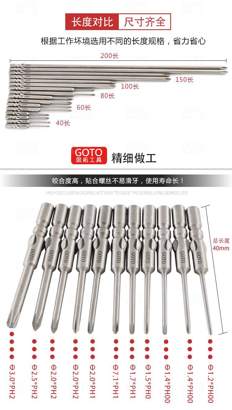 源头工厂十字螺丝刀强磁S2钢高同心度800十字电批头工业级螺丝刀详情3