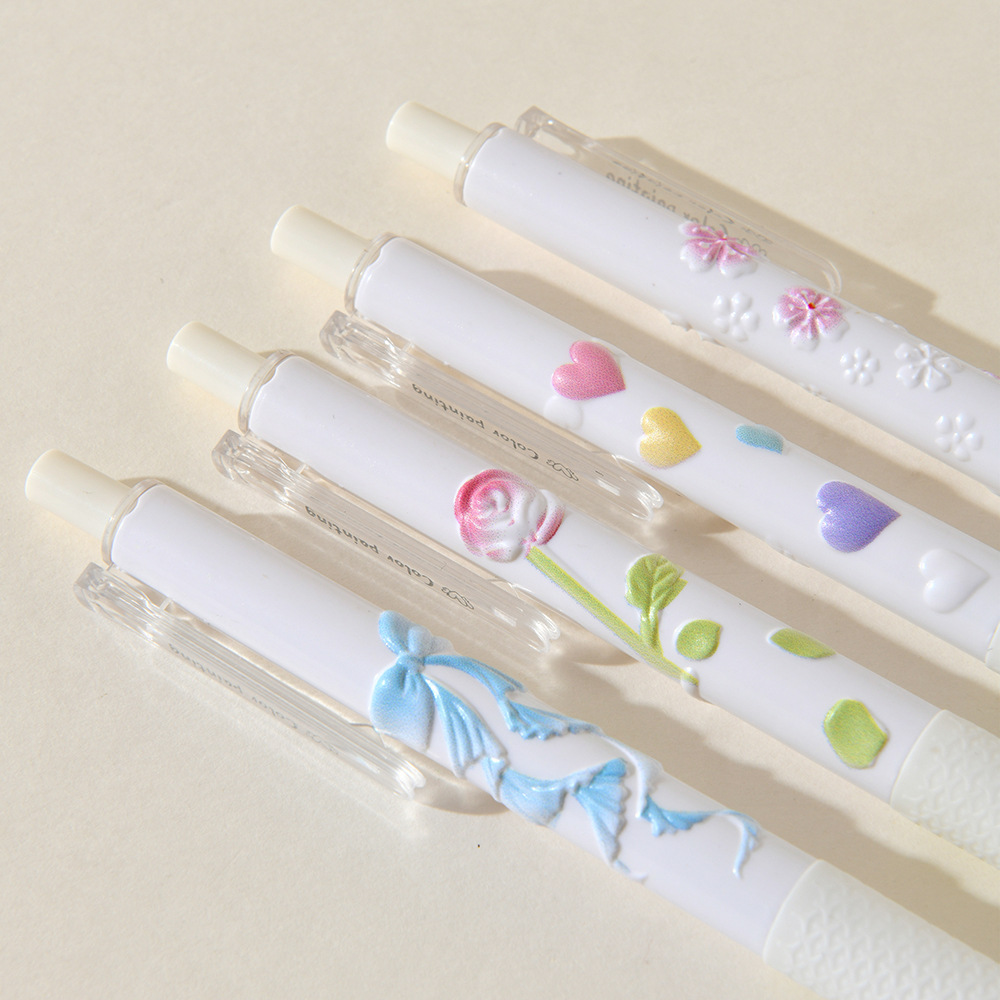 Chenxi Blank Fragrance Relief Pen 3D Gel Pen CS Double nib 0.5mm Black Signature Pen for students pic 31