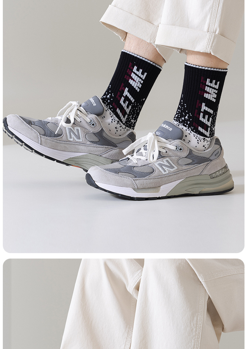 诸暨男款运动袜中筒棉袜7A抗菌防臭耐磨青少年篮球休闲男袜详情14