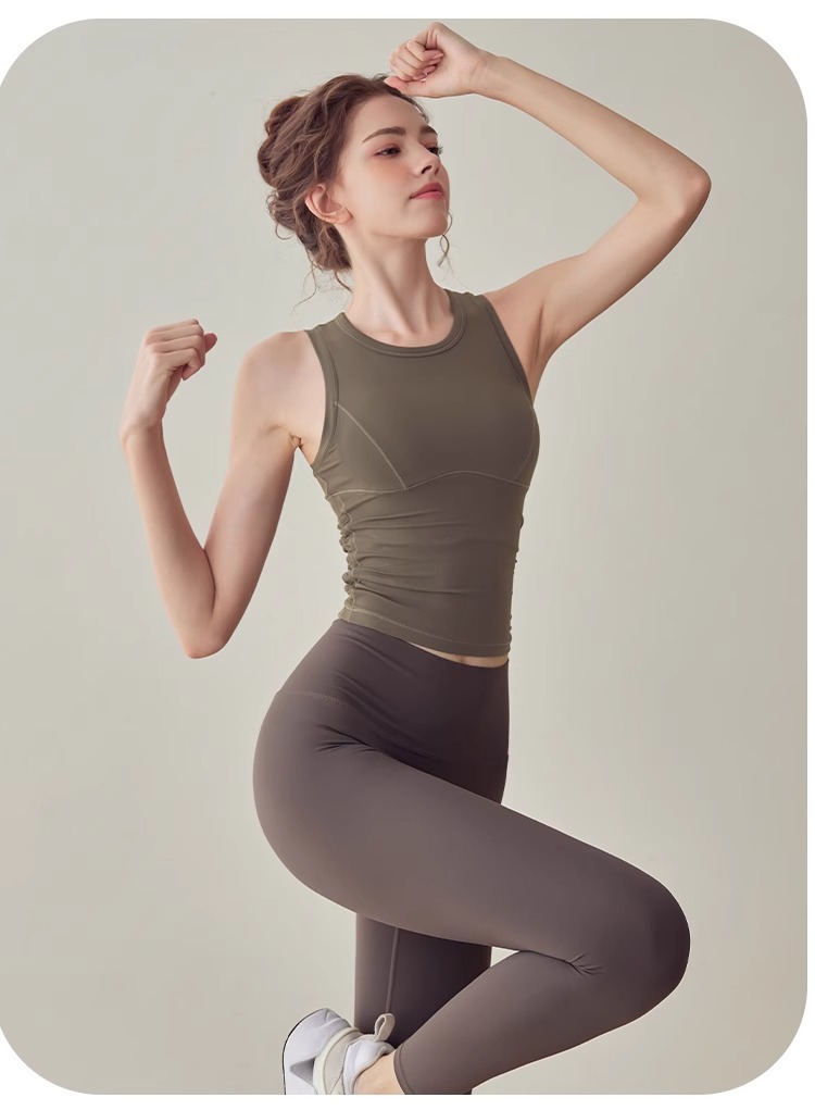 运动内衣女防震聚拢瑜伽背心女夏季新款普拉提上衣收副乳健身文胸详情20