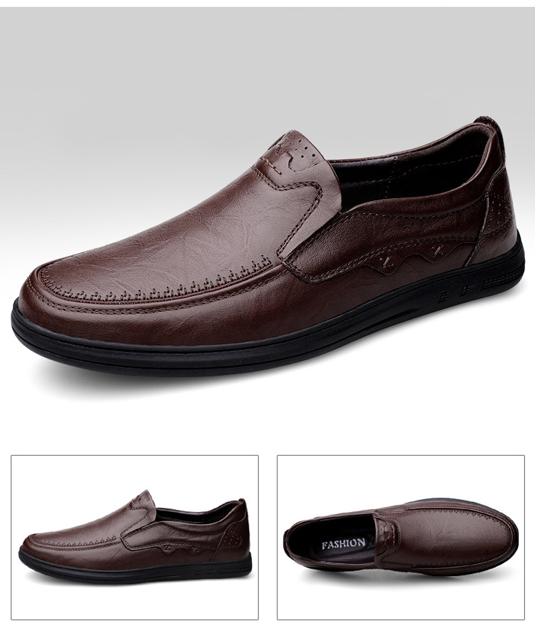 2025春秋男士真皮皮鞋四季款头层牛皮软皮软底加绒商务皮鞋乐福鞋详情22