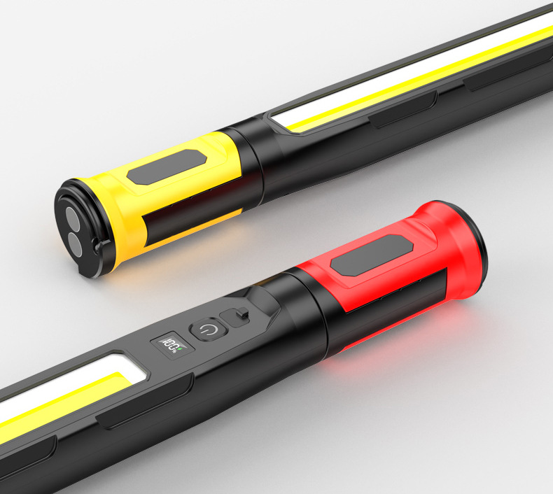 Luz de reparación transfronteriza COB luz de trabajo recargable mantenimiento de automóviles absorción magnética súper brillante adsorción fuente de luz múltiple con gancho luz de trabajo con clip de succión magnética multifuncional pic 15