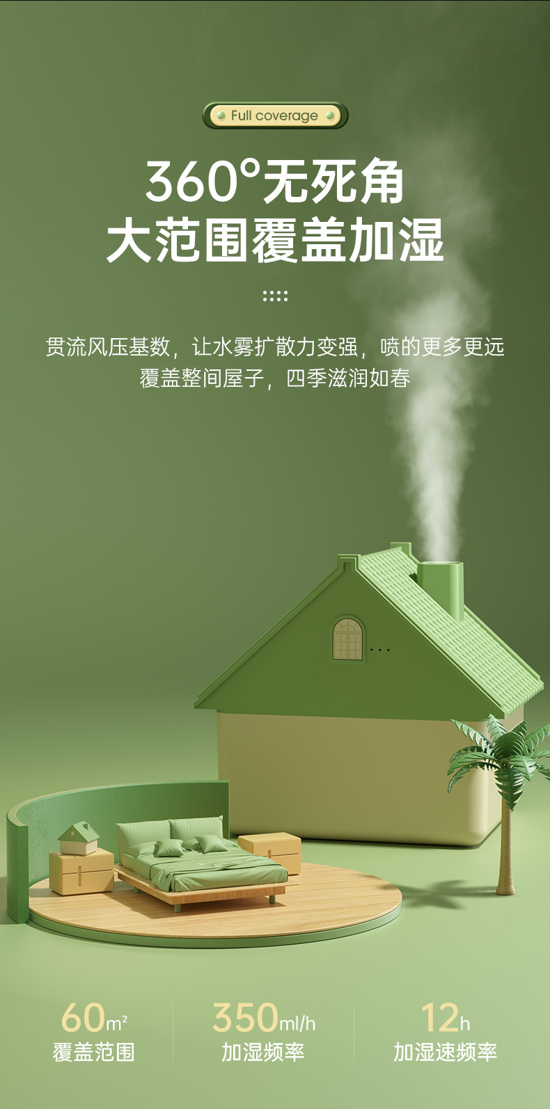 2023新款桌面加湿器便携家用小型大容量大雾量卧室静音空气增湿器详情12