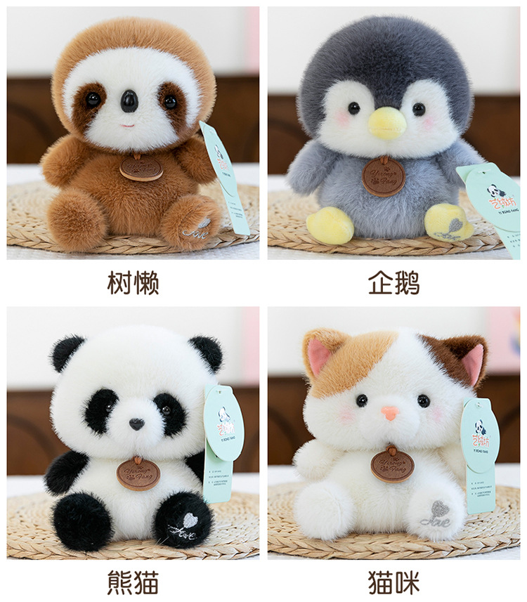 Authentic desk companion, doll, learning accessory, little penguin figurine, cute plush toy, capybara panda doll pic 16