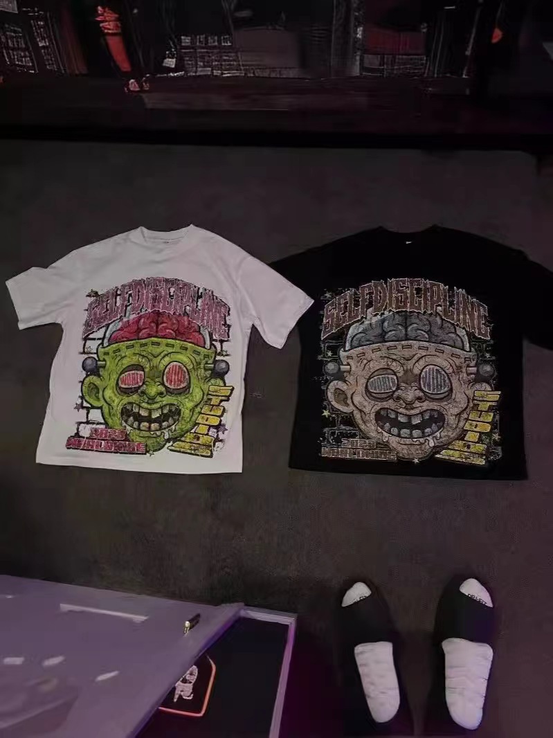 cartoon graphic T-shirt Y2k top Korean gothic men's clothing详情4