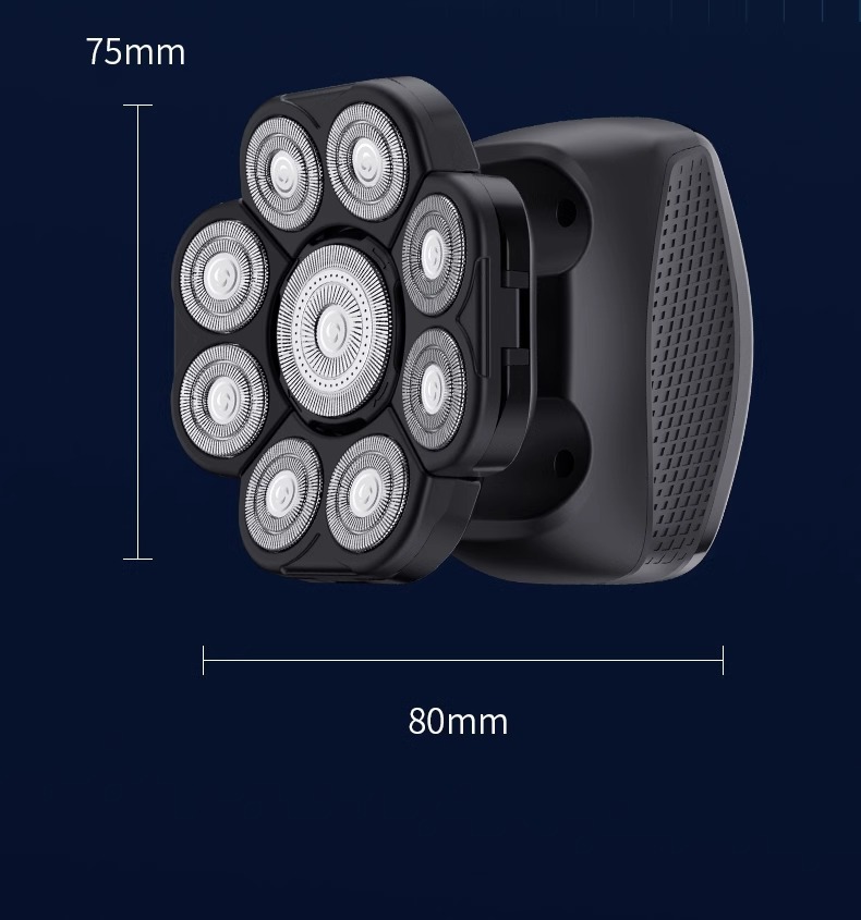 9D刀头剃须刀电动男士光头神器剃光头专用多功能刮胡刀新款全自动详情25