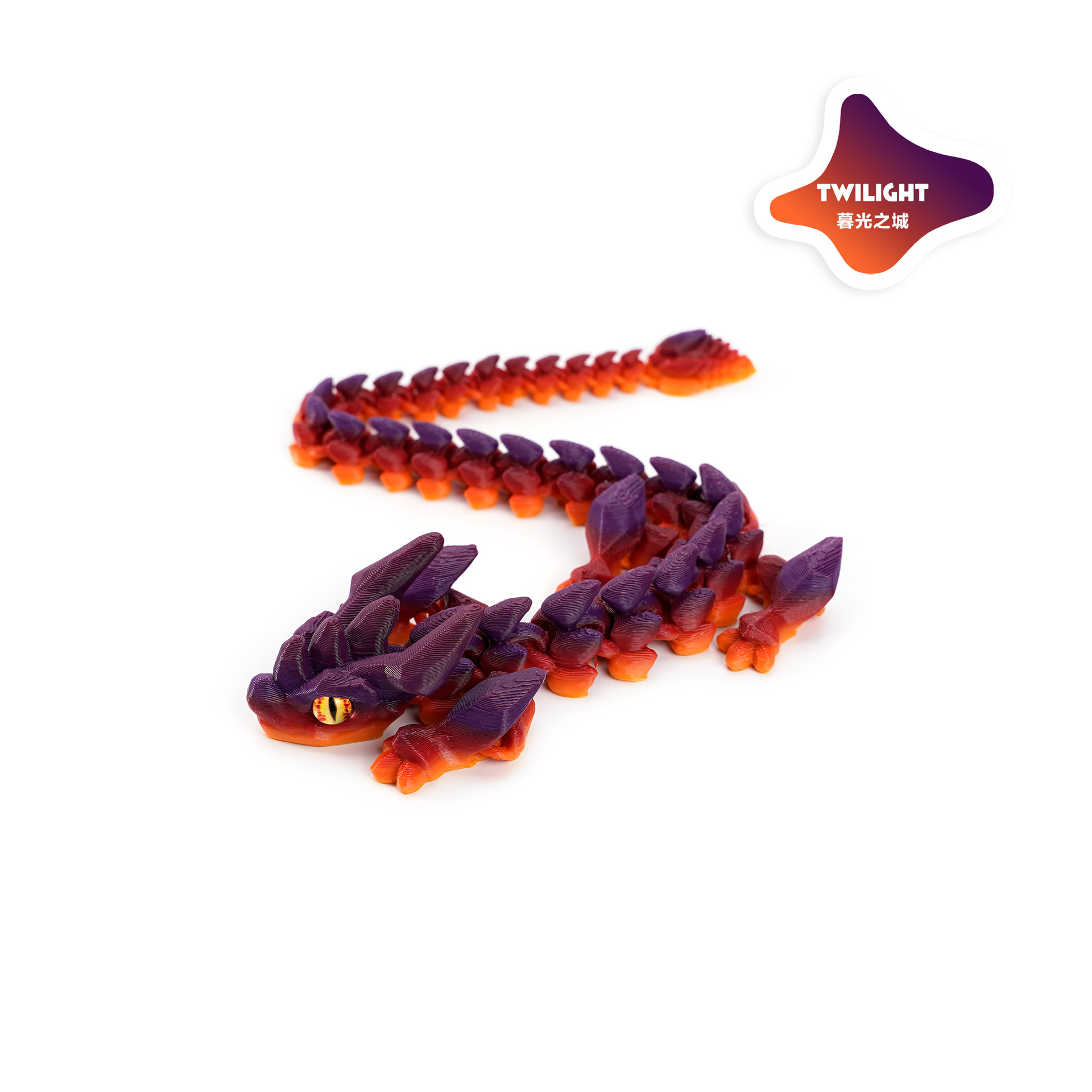 A new 3D printed cross-border bestseller, articulated crystal horned dragon figure-making set, decorated with the divine dragon pic 9