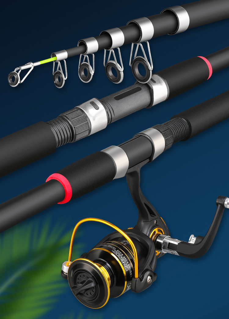 The Barbarian Era long-range fishing rod set combination fishing rod includes long-range fishing rods, single sea rods, swing rods and throw rods for sea fishing pic 4