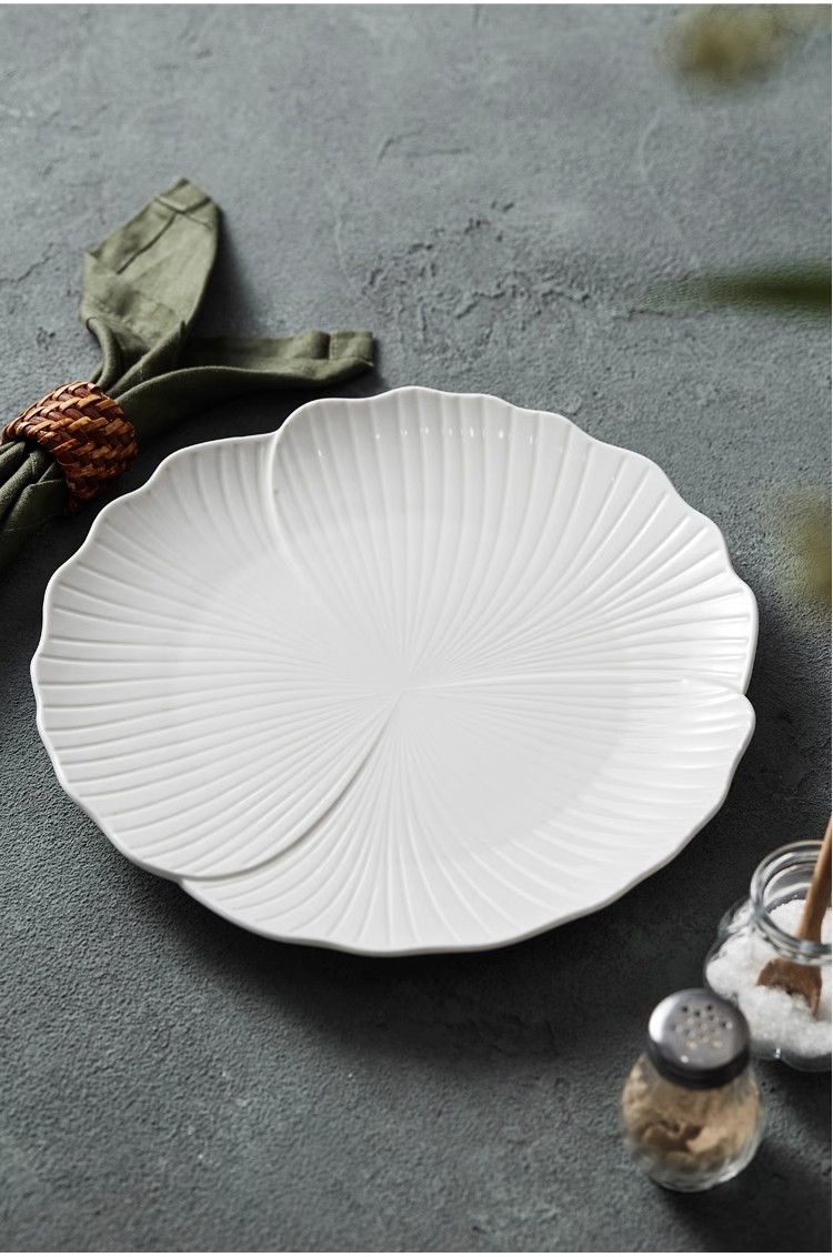 西餐牛排餐盘家用大平盘浅盘水果盘陶瓷高级感白色蛋糕碟子菜盘子详情10