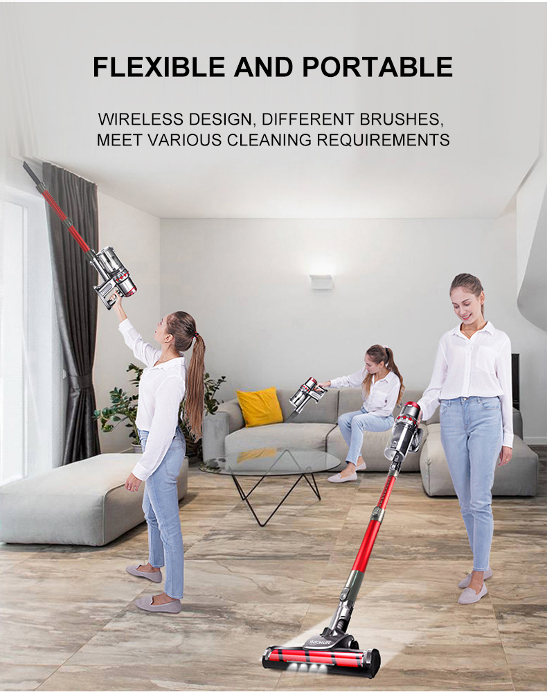 Handheld vacuum cleaner, high-power car wireless, super strong suction, dual-purpose car and home, mini handheld portable pic 2
