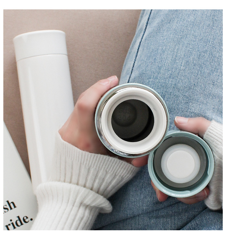 简约保温杯女精致不锈钢水杯学生便携清新韩版森系杯子ins原宿风详情11