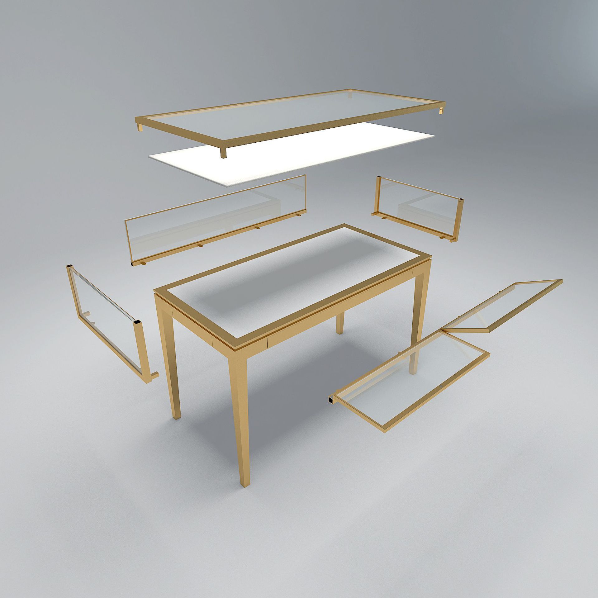 博物馆展柜展示柜字画文物展柜纪念馆展厅夹胶玻璃柜金属展柜定制详情23