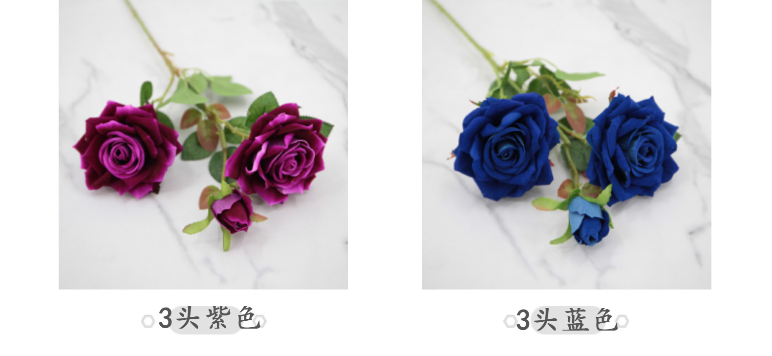 仿真多头绒布红色玫瑰花拍摄道具假花家居装饰布置仿真花摆件批发详情21