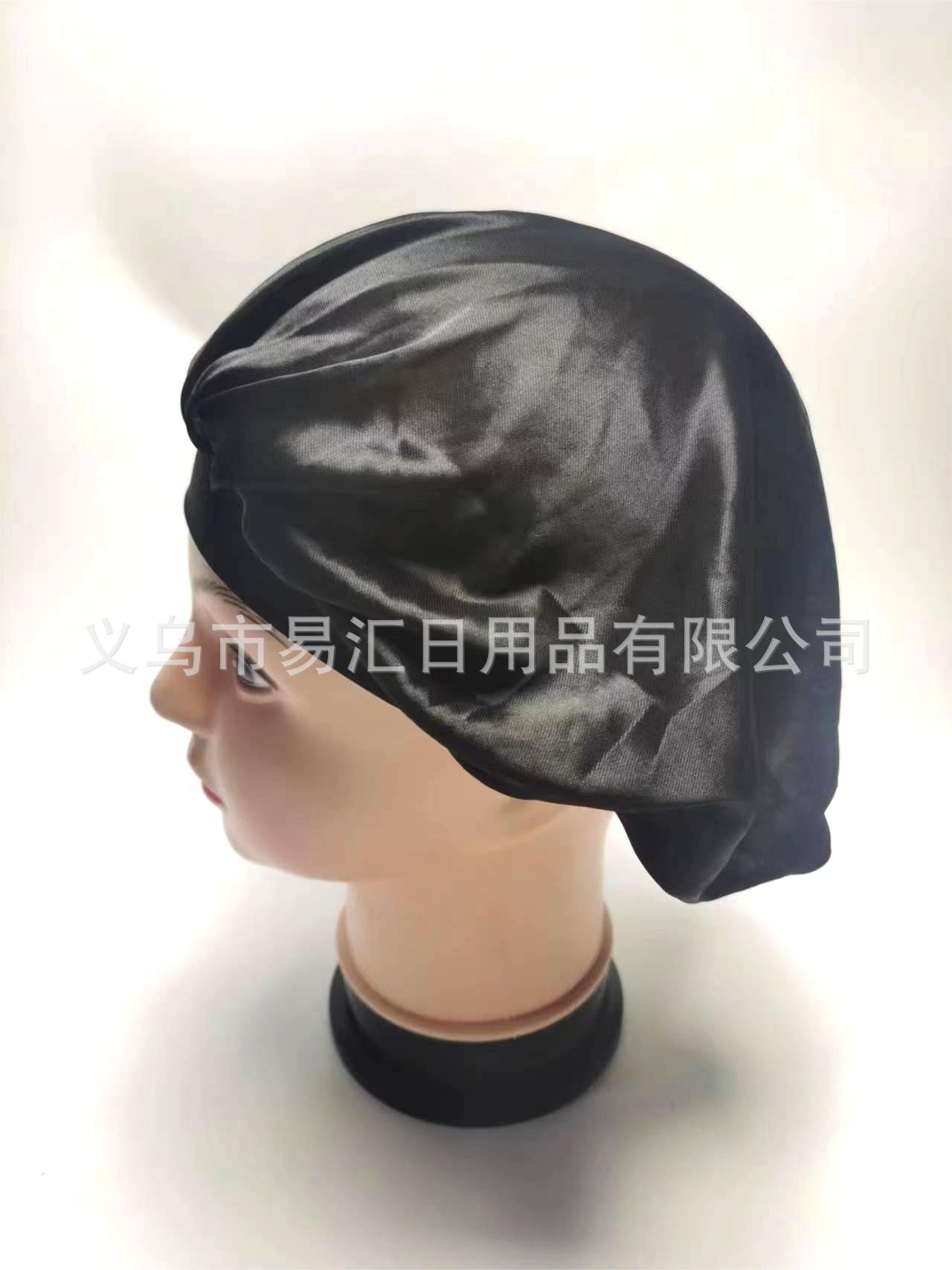 厂家直销色丁布睡帽，护发帽，假发发帽 SLEEP CAP详情3