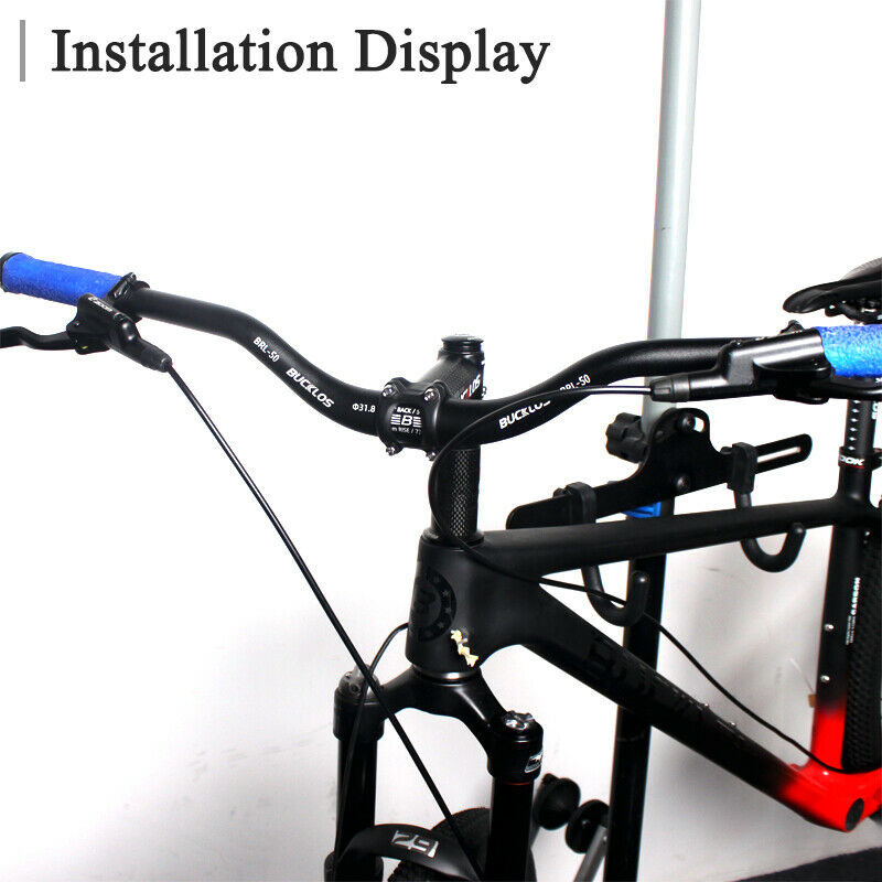 BUCKLOS mountain bike handlebars, aluminum alloy rappelling handlebars, horizontal folding bike lifting handlebars, 90mm swallowtail handlebars pic 16