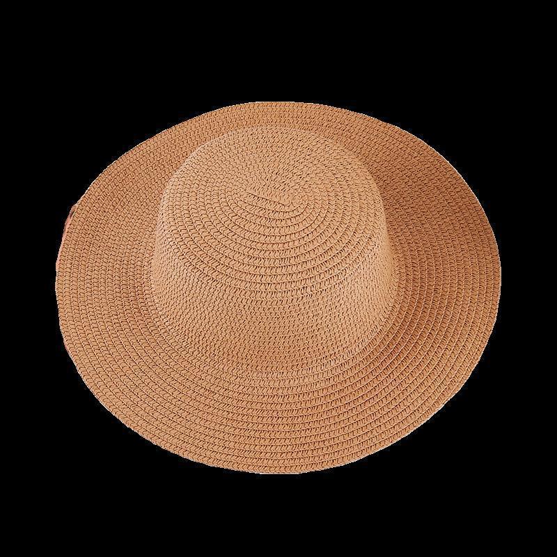 品牌【森多娜】草帽 批发diy材料手工帽胚遮阳防晒帽子团建活动平檐圆边编织盆帽详情2