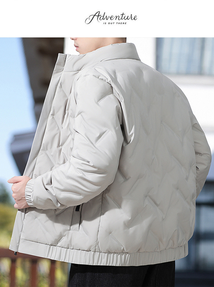 羽绒服男2025冬季新款短款加绒加厚轻薄韩版潮流男士立领外套批发详情22