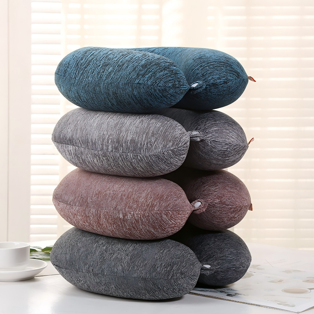 Business cationic memory foam U-shaped neck pillow, neck pillow, airplane travel pillow, nap pillow, neck pillow for men pic 1