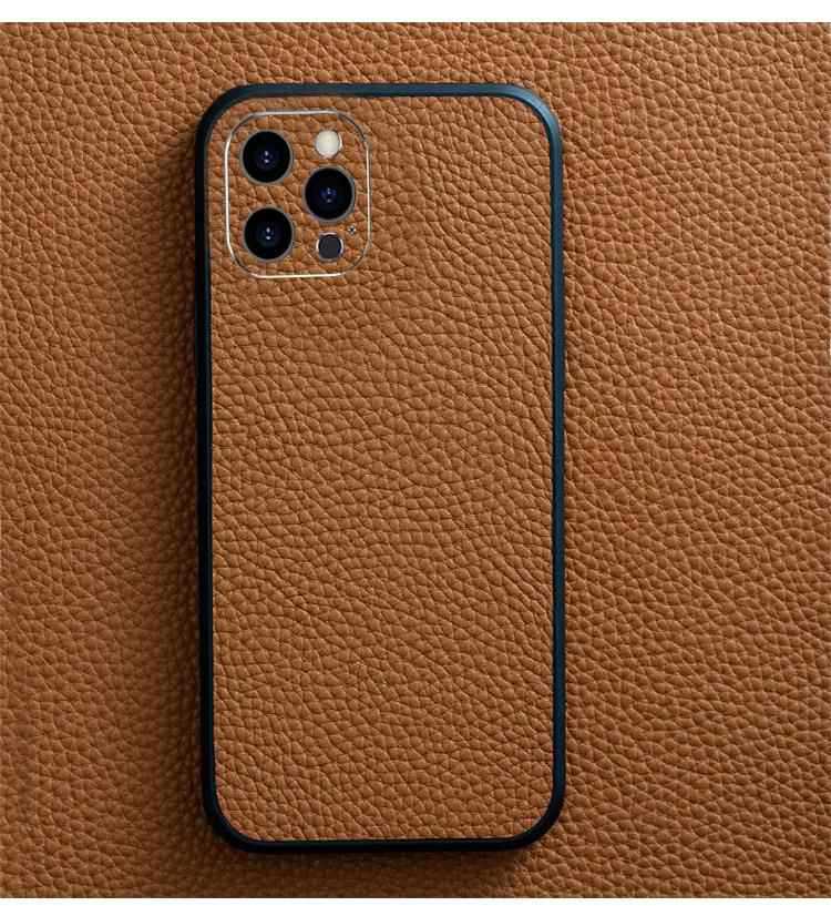 This new genuine leather frame lens is suitable for the Apple 14ProMax15 13 phone case. It features a high-end leather veneer with a lychee texture pic 25