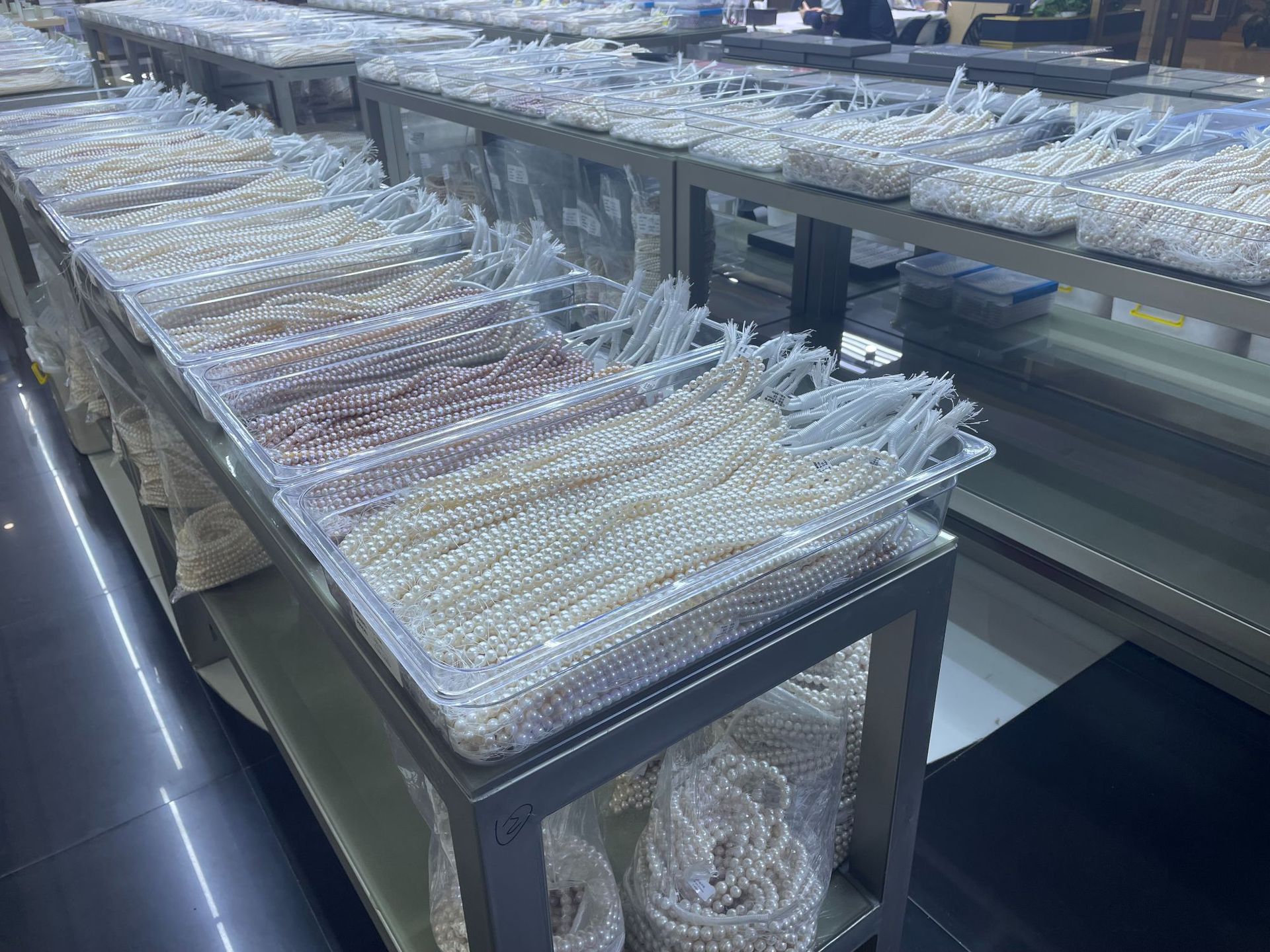天然淡水珍珠2-2.5mm灰色串散珠小米珠diy手工饰品诸暨珍珠项链详情13