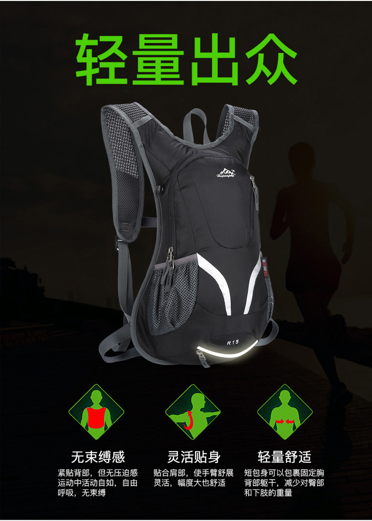 【PLUS Exclusive 】 Wholesale of large-capacity outdoor multi-functional fitness bags with waterproof backpacks for cycling and hiking pic 3