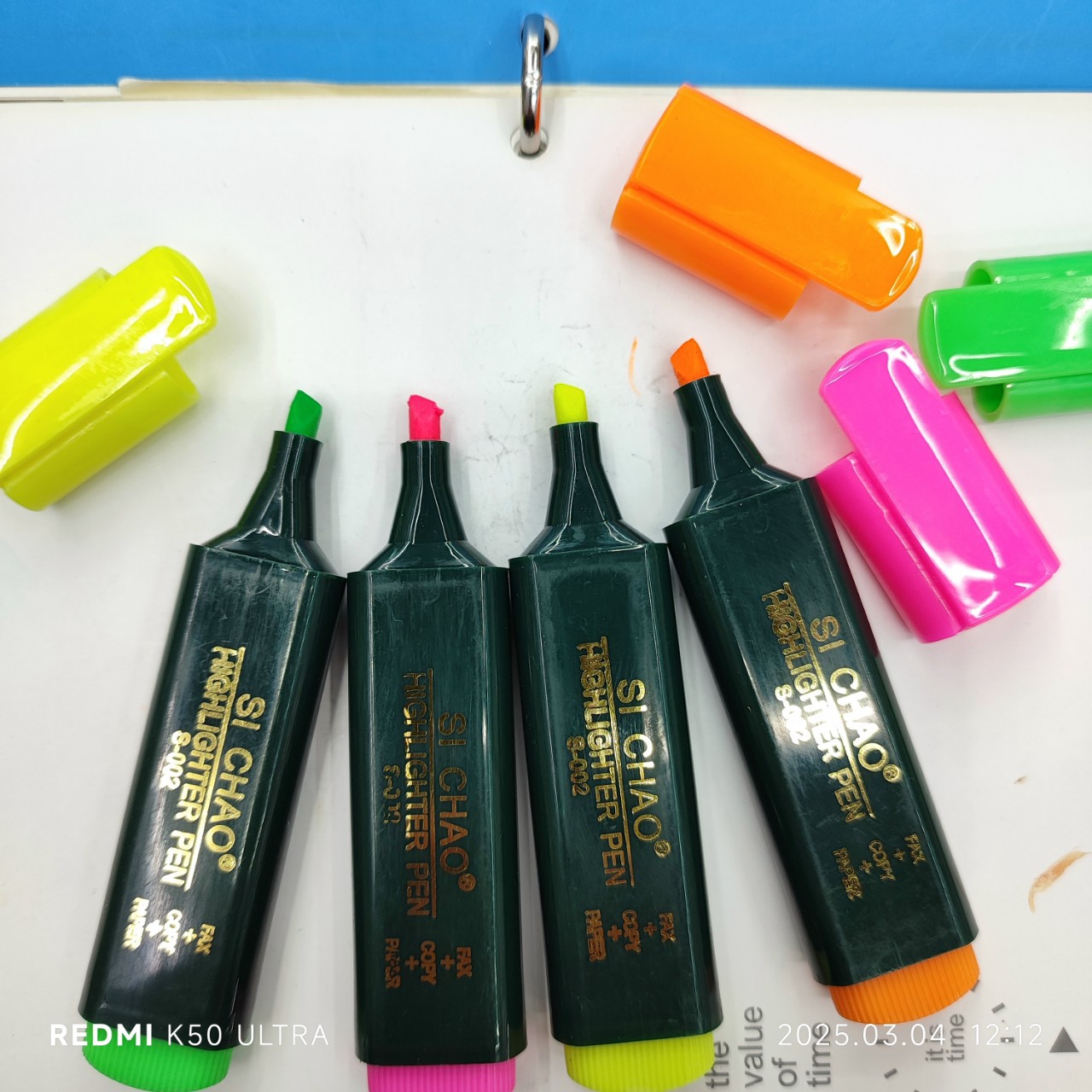 S002学生专用4色荧光记号笔 多色彩色单头涂鸦绘画笔 厂家直销批发优质荧光笔详情4