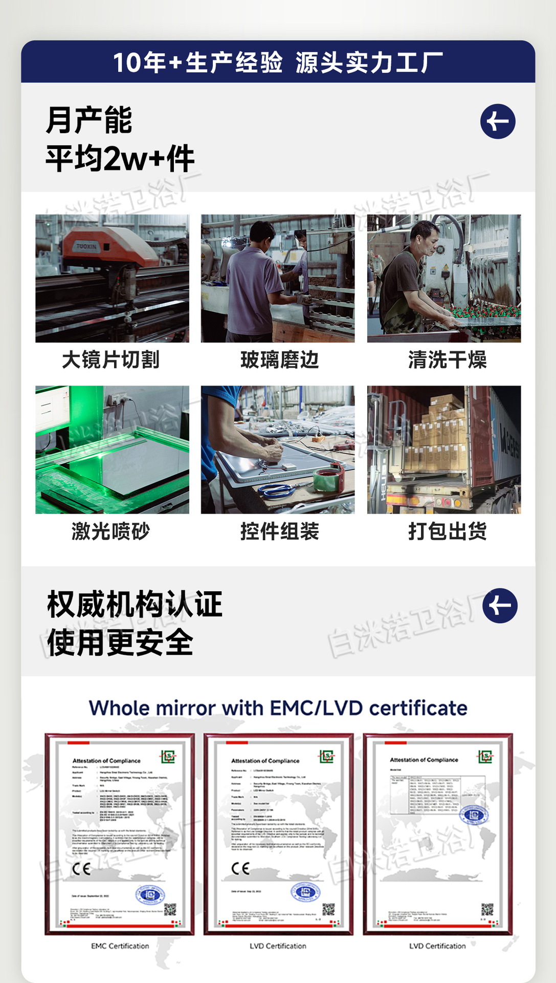 外贸土豆异形智能led化妆镜壁挂卧室梳妆台浴室镜挂墙带灯亚马逊详情3