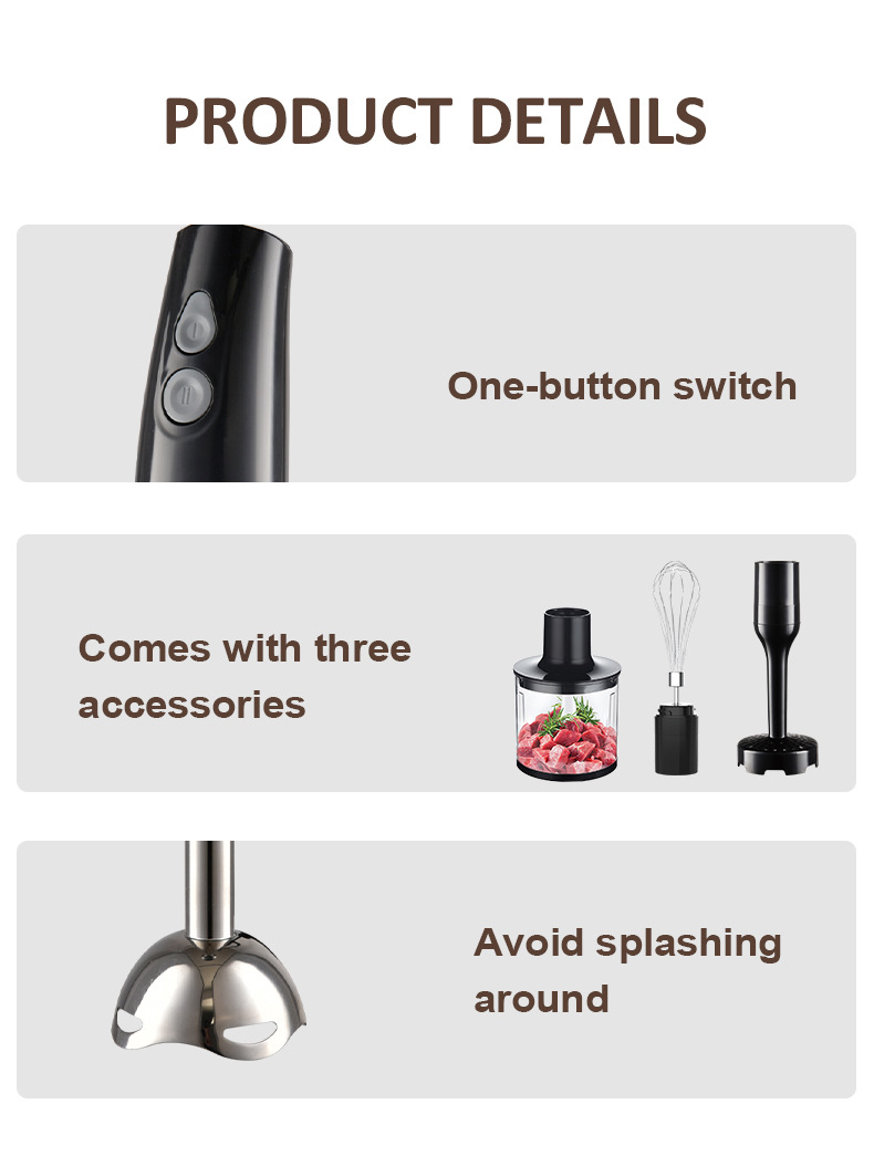 SOKANY1812 multi-functional meat grinder 4-in-1 for foreign trade, HAND BLENDER pic 10