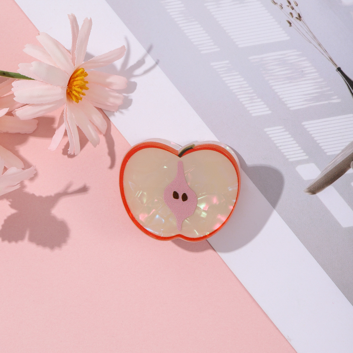 韩版可爱水果小号发夹牛油果杨桃柠檬抓夹少女甜美刘海夹新款头饰详情9