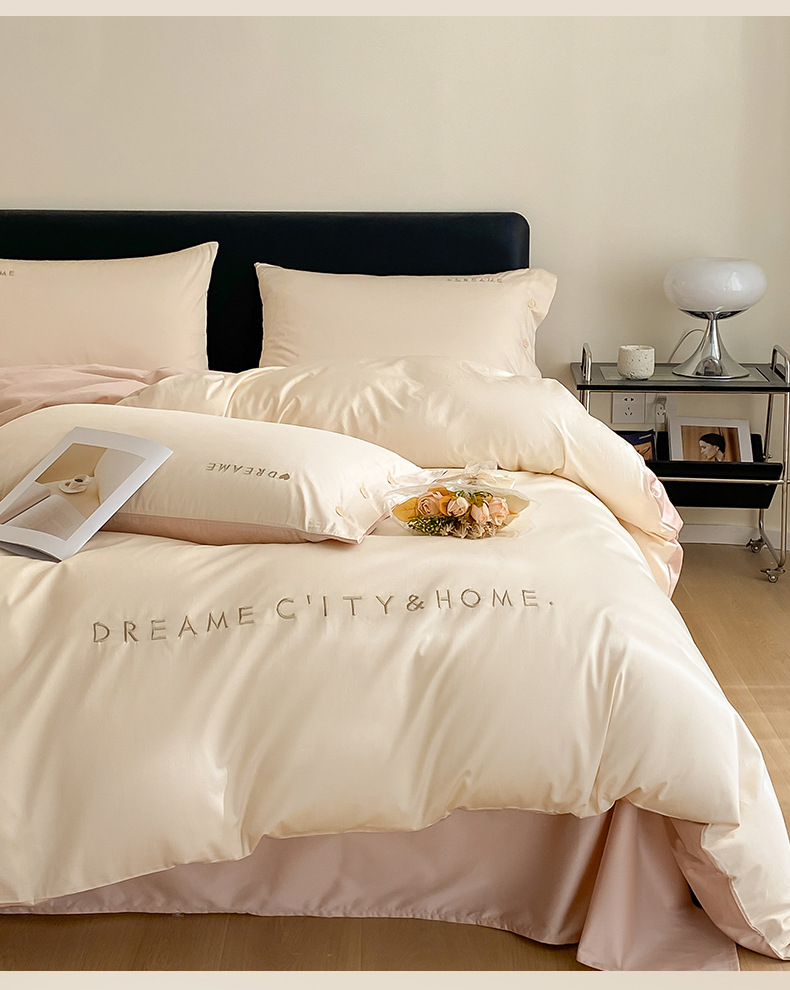 轻奢120支长绒棉床上四件套全棉纯棉刺绣款床单被套南通家纺4件套详情10