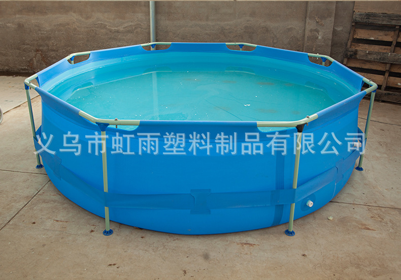 家用儿童游泳池小型组装移动支架帆布水池户外加厚防滑便携泳池详情11