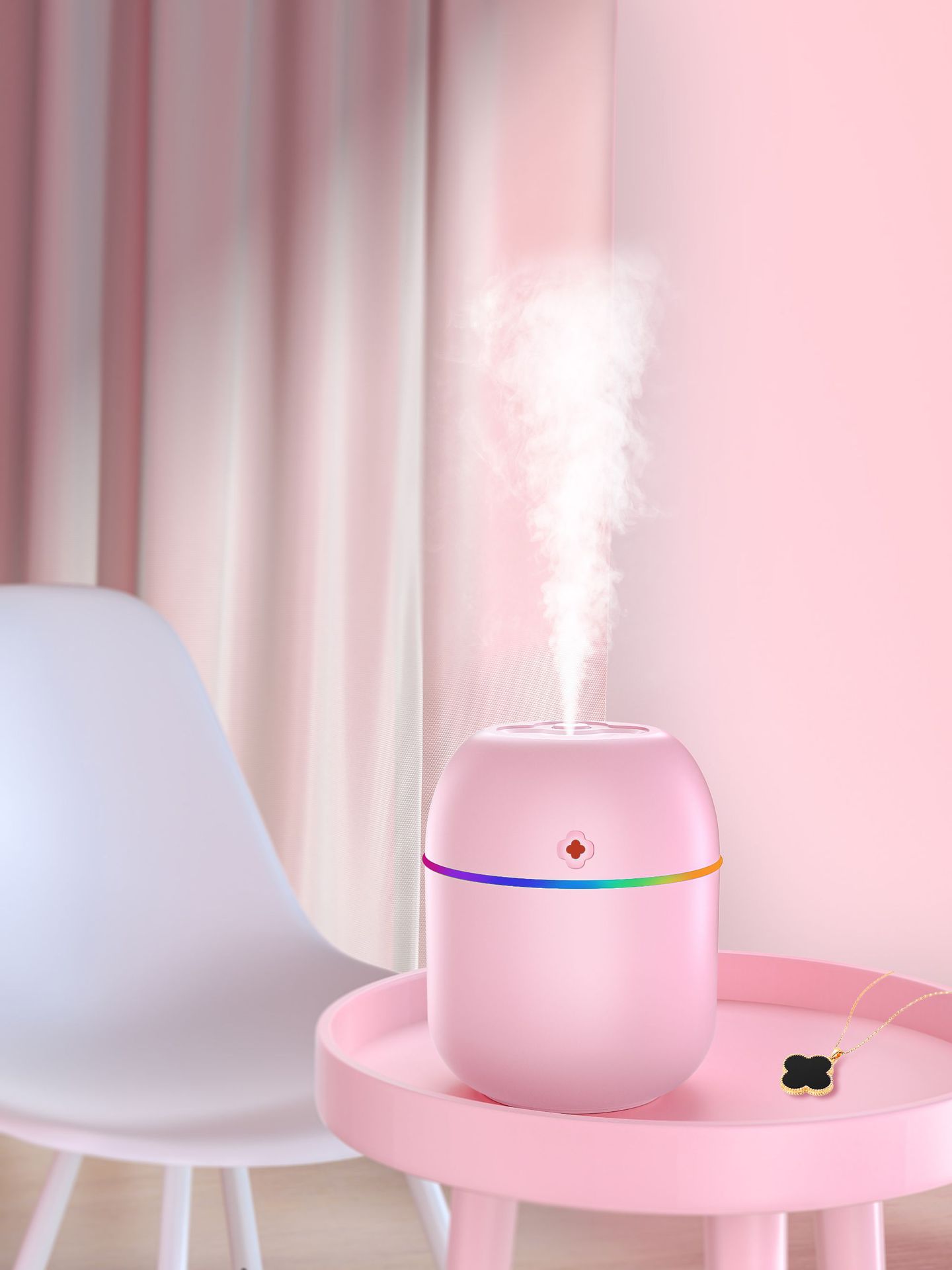 Новый портативный увлажнитель lucky травник mini USB для домашних увлажнителей X5 четырёхлистный увлажнитель pic 2