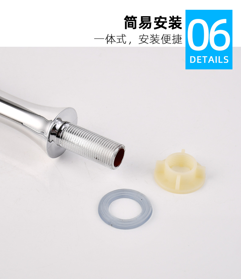 Wholesale single cold water electroplated faucets, washbasin faucets, cross-border export washbasin faucets, countertop washbasin faucets pic 8