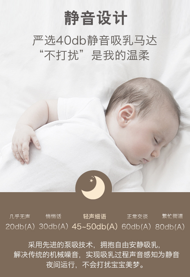 跨境专供电动吸奶器英文包装穿戴式双边无痛按摩母乳收集器集乳器详情11