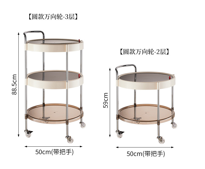北欧高级感手提茶几柜轻奢客厅沙发边角几可移动床头柜多层置物架详情2