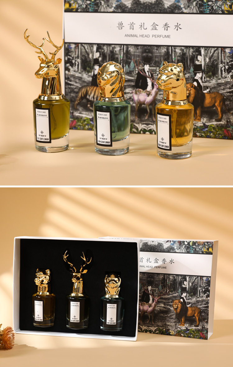 Tiger, elk and lion shaped perfume bottle, luxurious fragrance bottle, decorative item, home storage bottle pic 13