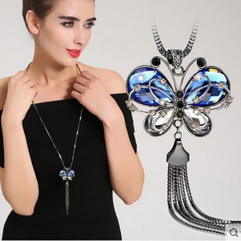 欧美跨境时尚毛衣链女高级感轻奢长项链小众个性百搭秋冬饰品挂件详情14