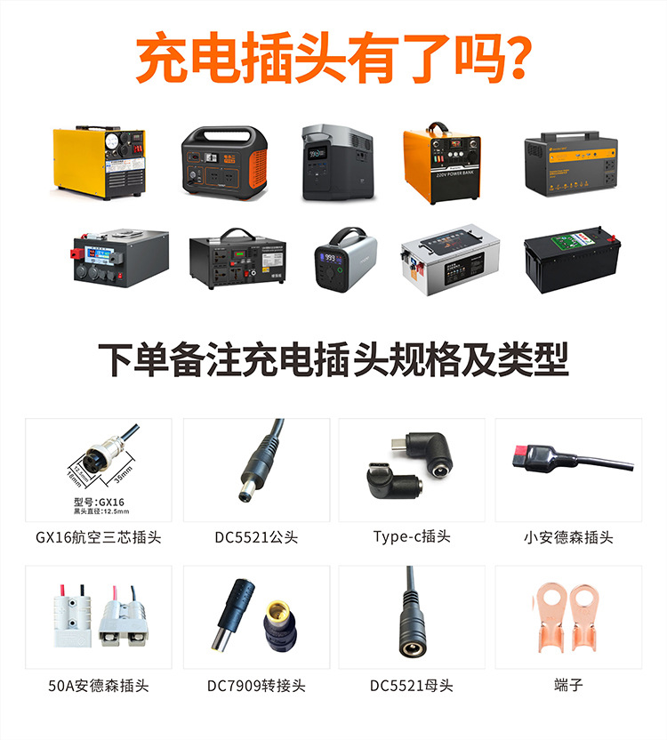 200W12V折叠太阳能充电板电源储能太阳能包太阳能光伏板折叠户外详情13