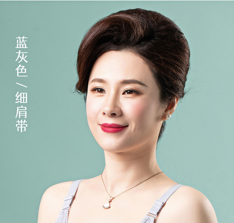 莫代尔棉妈妈内衣背心式前扣文胸无钢圈中年妇女大码夏季薄款胸罩详情34