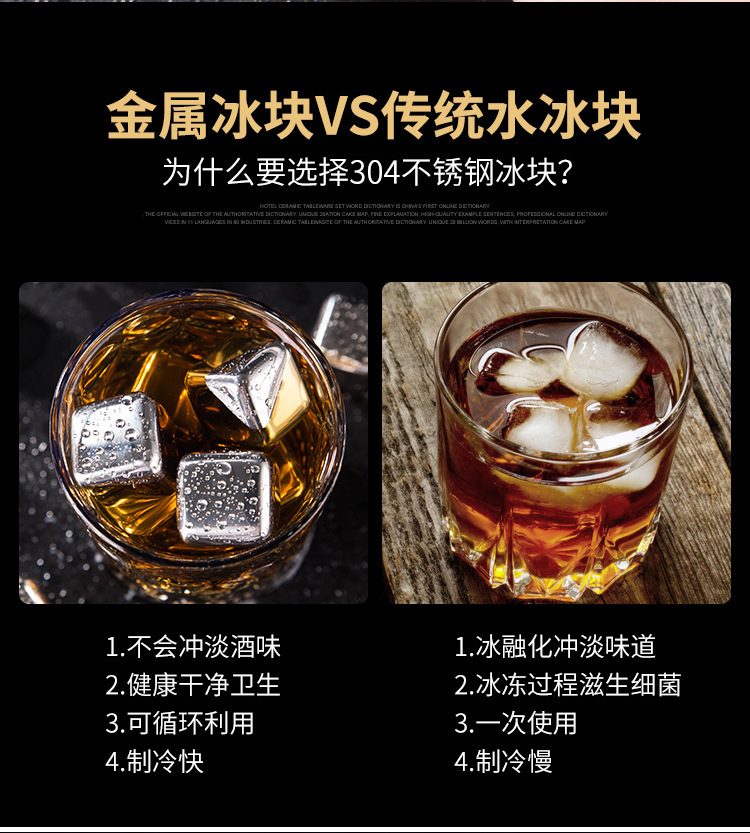 304不锈钢冰块金属方形速冻冰酒石家用饮料啤酒冰镇不锈钢冰粒详情11