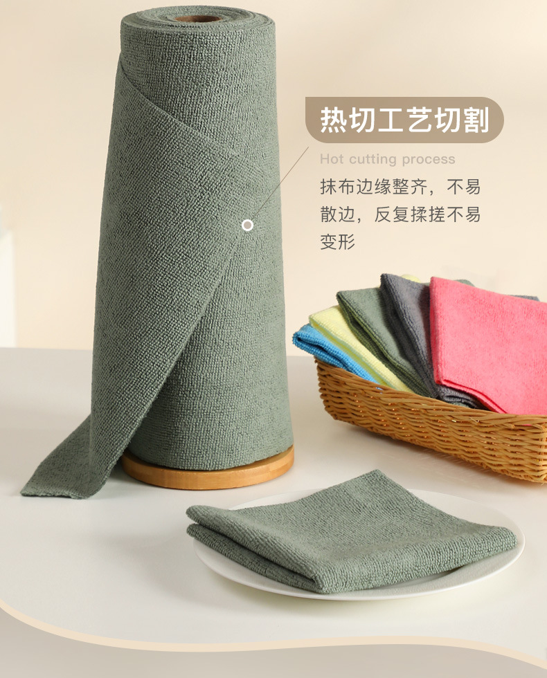 加厚超细纤维不易掉毛干湿两用卷式筒装一次性厨房洗碗布懒人抹布详情9