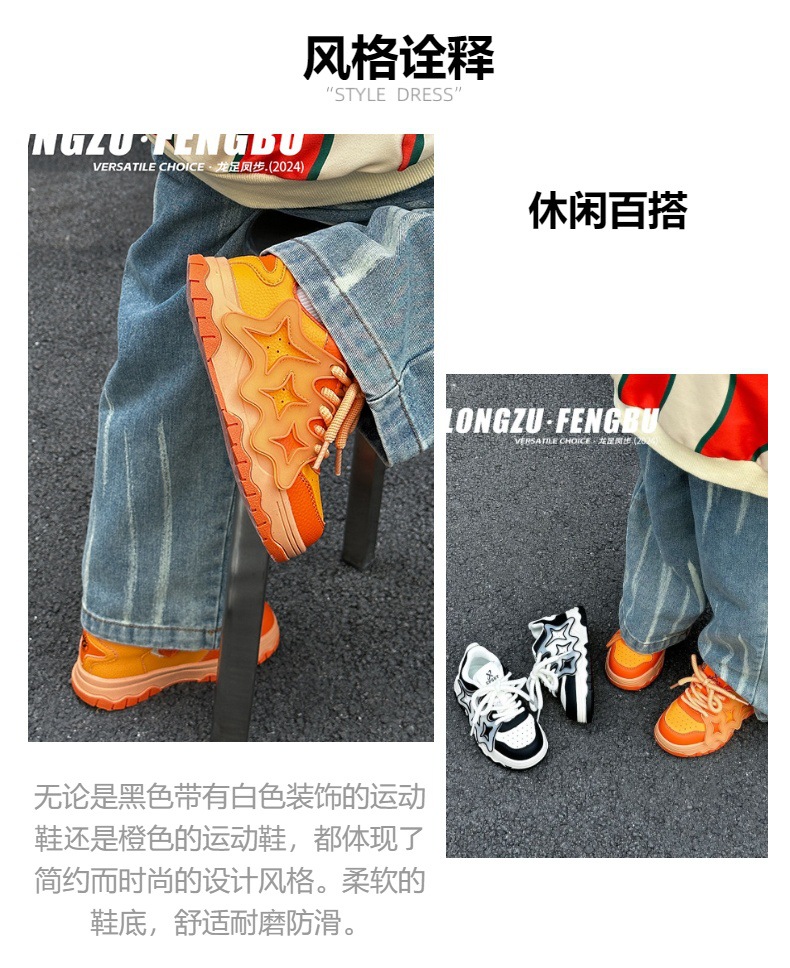 儿童运动鞋2024春秋新款软底轻便防滑透气中大童百搭舒适休闲单鞋详情5