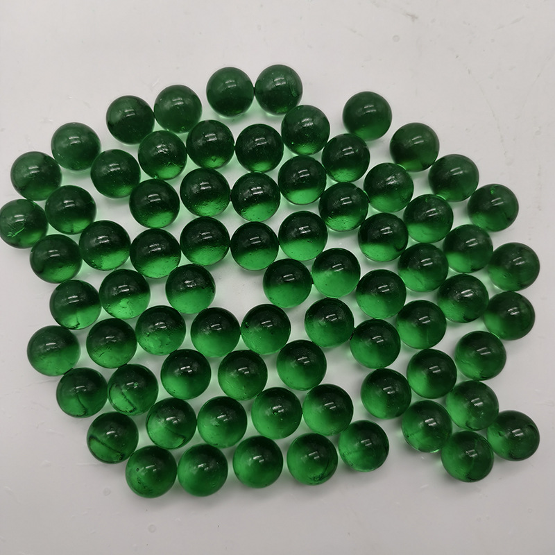 Deep green glass beads, scattered beads, pendants, small pieces, liu-shaped marbles, special sale, decorative landscape glass packaging materials, factory direct sales pic 4
