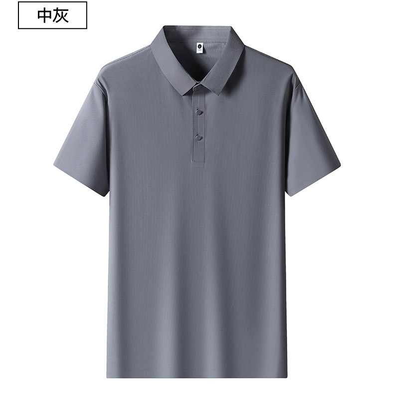 2025年新品上线夏季休闲商务薄款T恤衫上衣男士冰丝短袖POLO衫详情27