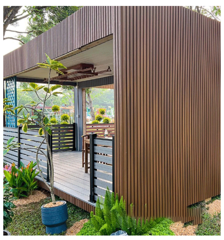 Bedroom outdoor second-generation Great Wall board wood-plastic corridor villa courtyard moisture-proof wall panel, anti-slip, waterproof and environmentally friendly material pic 7
