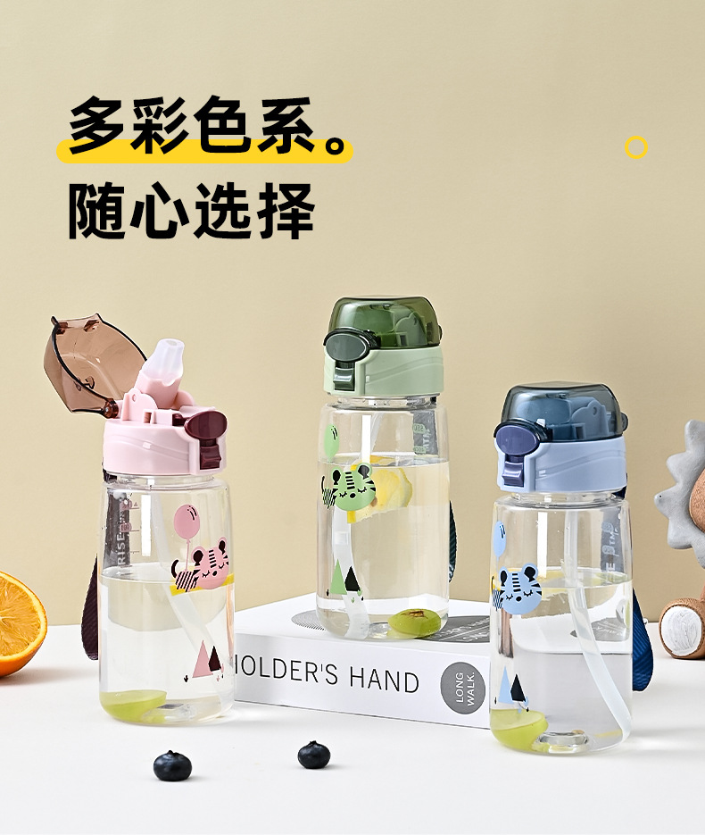 吸管水杯学生耐高温卡通可爱通用批发塑料随手杯直饮大容量水壶详情10